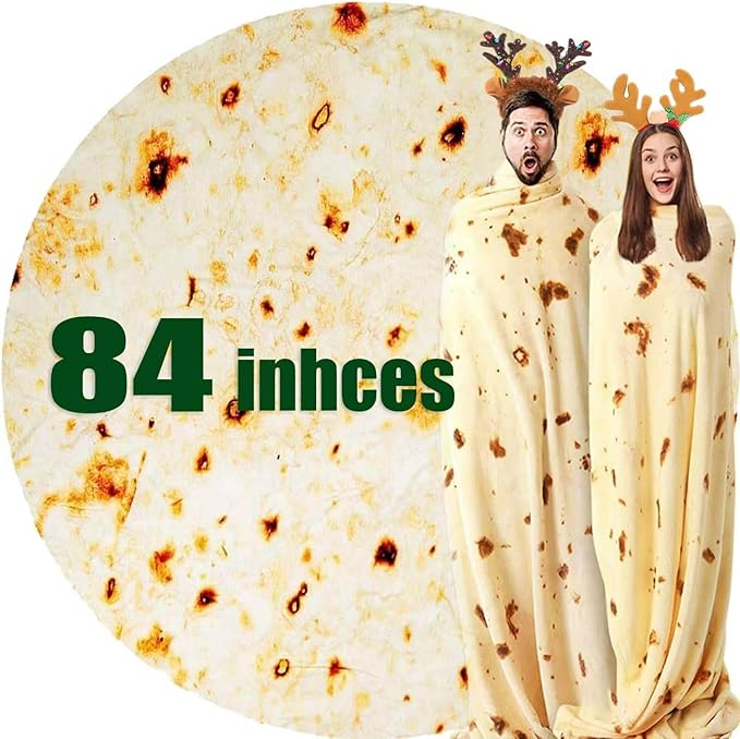 Burrito Tortilla Blanket – Funny gag gift product image