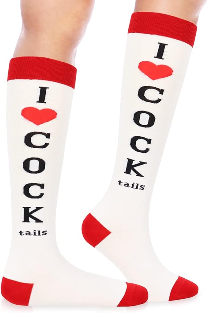 I Love Cocktails Socks – Funny gag gift product image