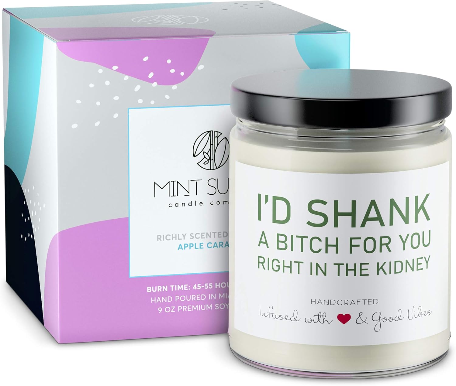 I'd Shank a Bitch Candle – Funny gag gift product image